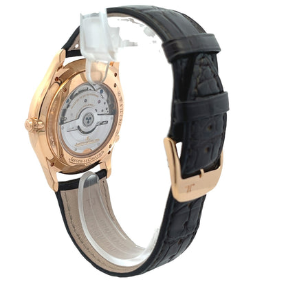 Jaeger LeCoultre Master Ultra Thin Perpetual Rose Gold Beige Dial Q1302520 - Beverly Hills Watch Company