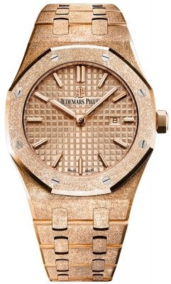 Audemars Piguet Royal Oak 33mm Frosted Rose Gold 67653OR.GG.1263OR.02 HU51J8 - Beverly Hills Watch Company
