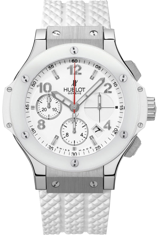 Hublot Big Bang 41mm Chronograph White Ceramic 342.SE.230.RW - Beverly Hills Watch Company
