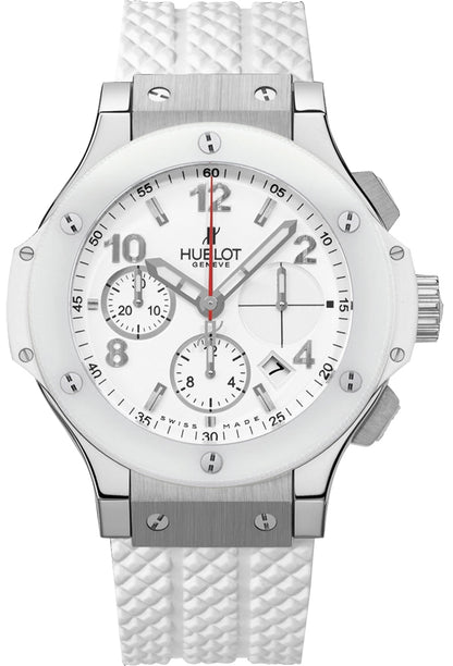 Hublot Big Bang 41mm Chronograph White Ceramic 342.SE.230.RW - Beverly Hills Watch Company
