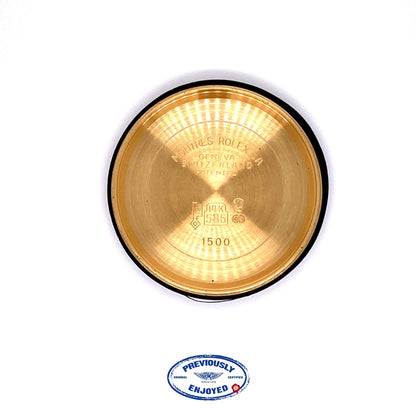 Rolex Date 34mm Yellow Gold Vintage Automatic 1500 37Z40V - Beverly Hills Watch Company