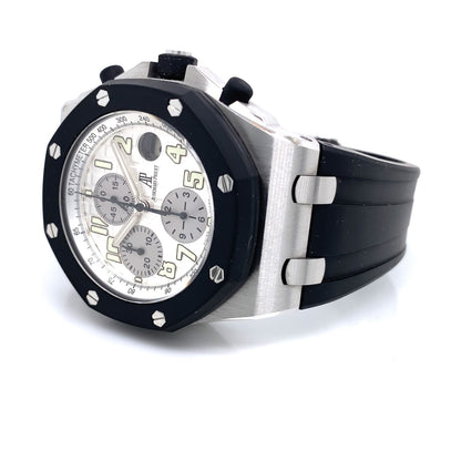 Audemars Piguet Royal Oak Offshore 42MM Chronograph White Dial  25940SK.OO.D002CA.02A - Beverly Hills Watch Company