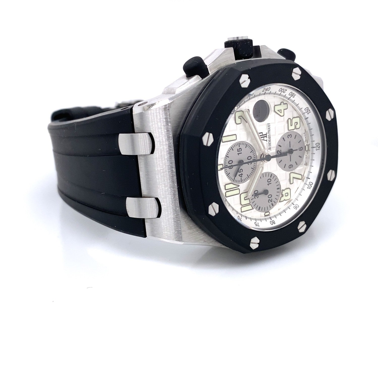 Audemars Piguet Royal Oak Offshore 42MM Chronograph White Dial  25940SK.OO.D002CA.02A - Beverly Hills Watch Company