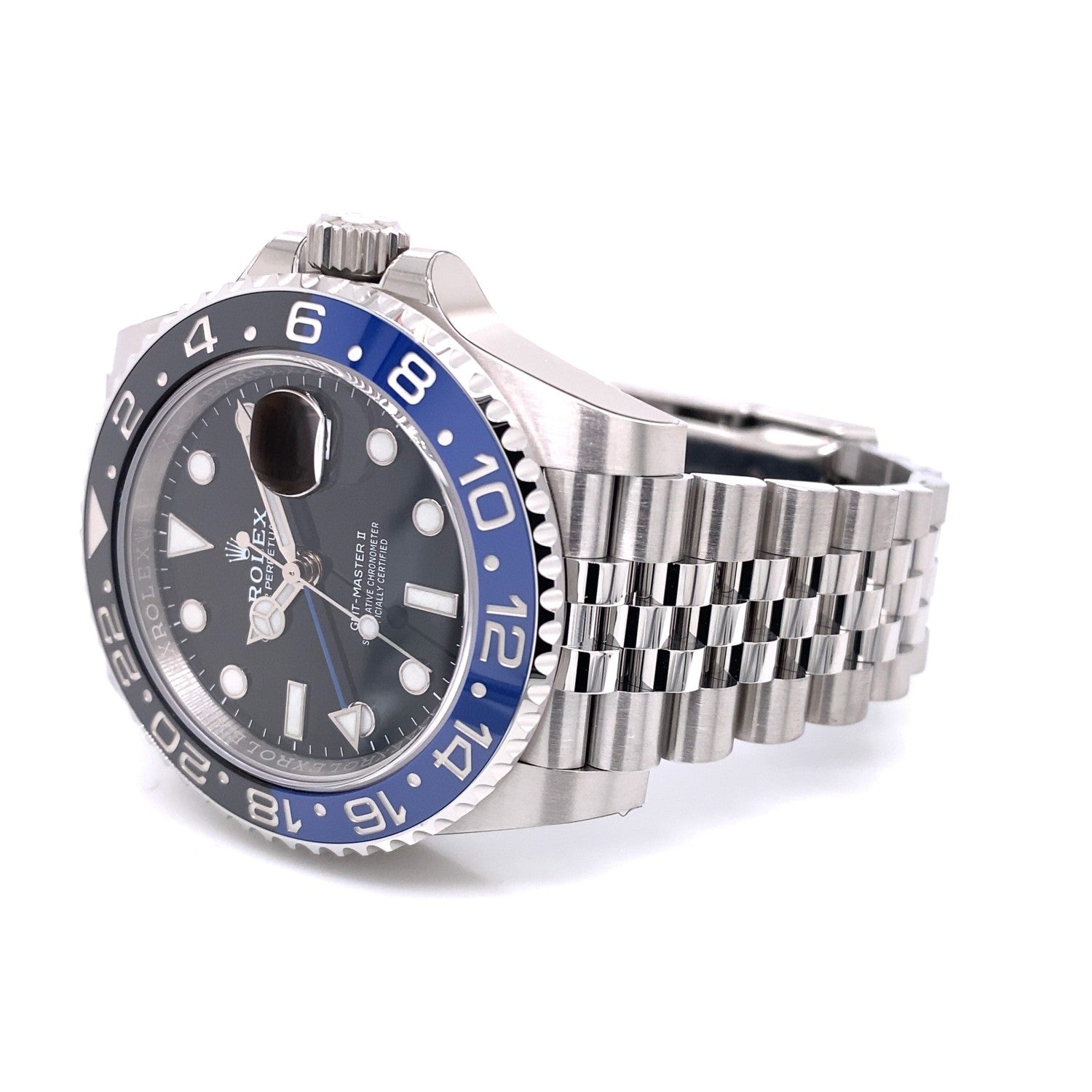 Rolex GMT Master II Batman Jubilee Bracelet 126710BLNR 39RRCH - Beverly Hills Watch Company