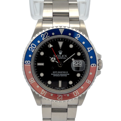 Rolex GMT Master II "Pepsi" Stainless Steel 16710