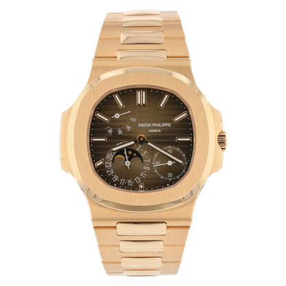 Patek Philippe Nautilus Rose Gold Power Reserve Moon Phases 5712/1r-001