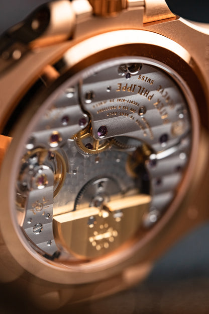 Patek Philippe Nautilus Rose Gold Power Reserve Moon Phases 5712/1r-001