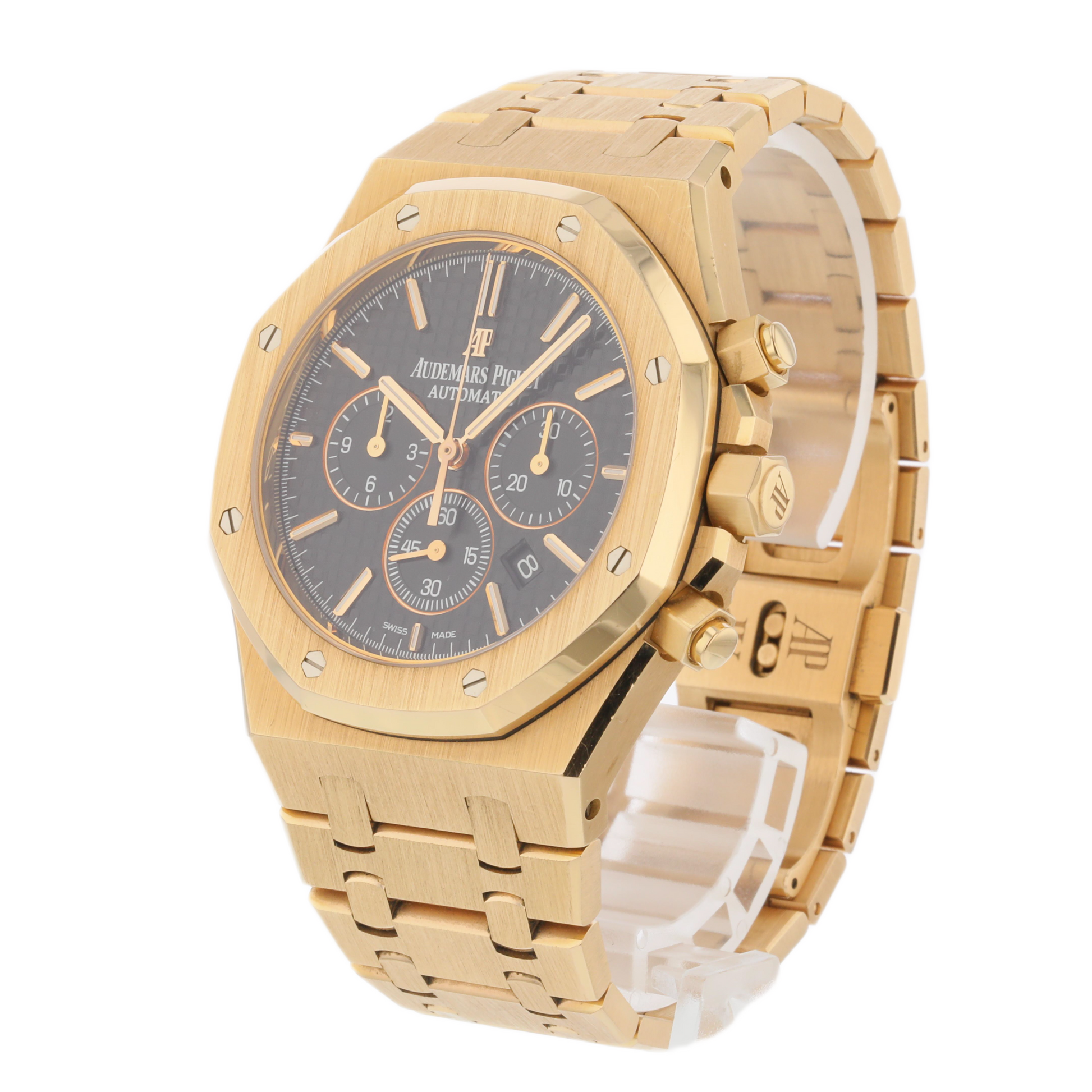 Audemars Piguet Royal Oak Chronograph 41mm Rose Gold Black Dial