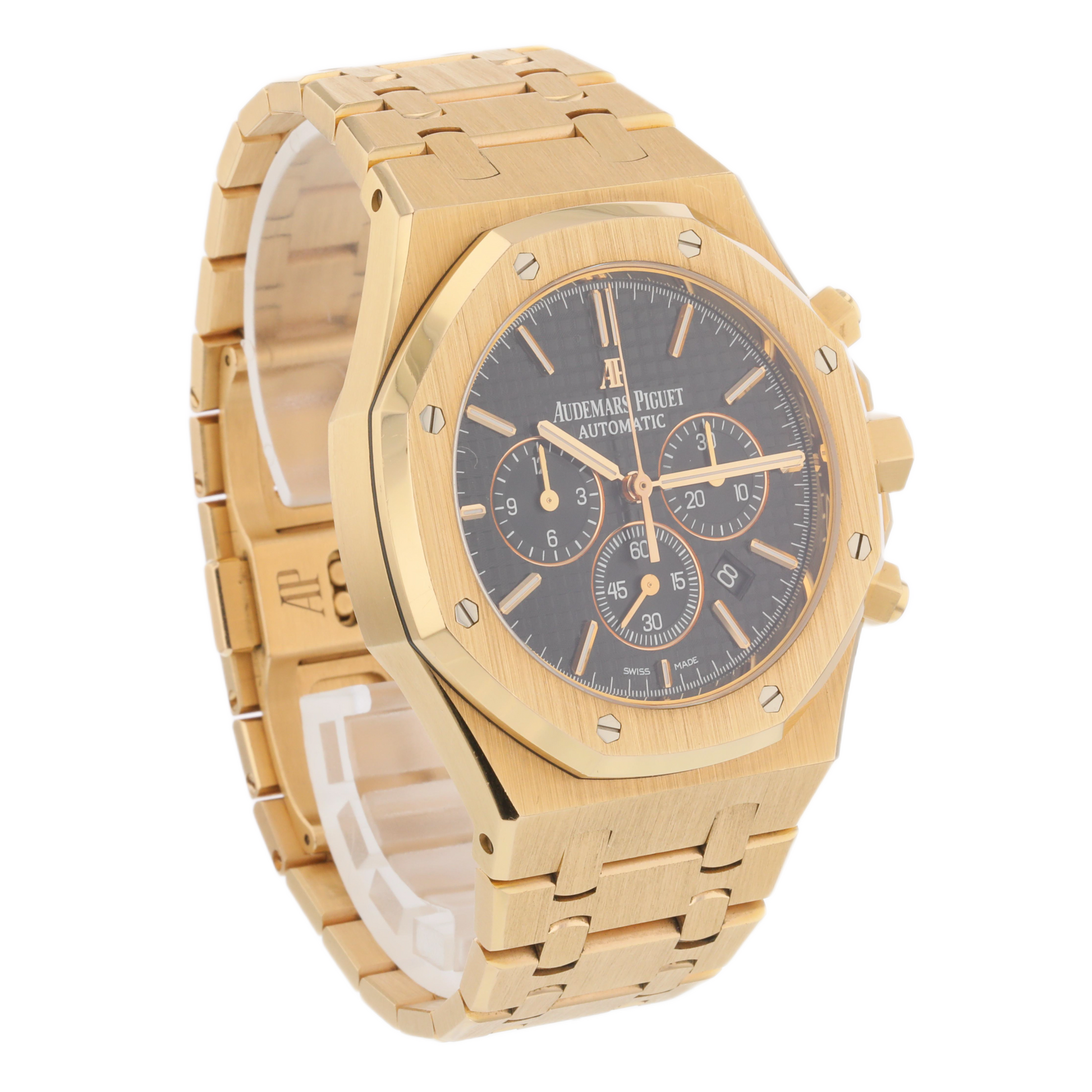 Audemars Piguet Royal Oak Chronograph 41mm Rose Gold Black Dial