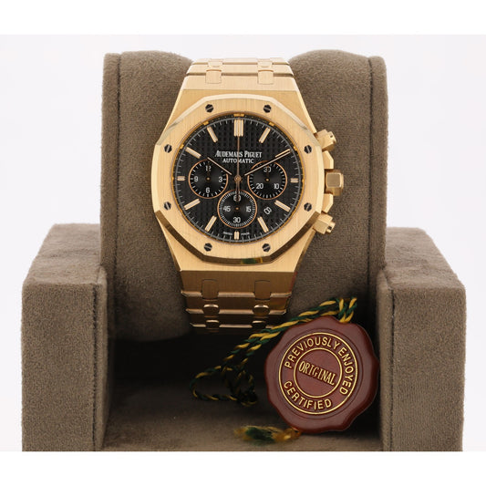 Audemars Piguet Royal Oak Chronograph 41mm Rose Gold Black Dial 26320OR.OO.1220OR.01