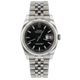 Rolex Datejust 36mm White Gold Fluted Black Roulette Dial Jubilee 116234