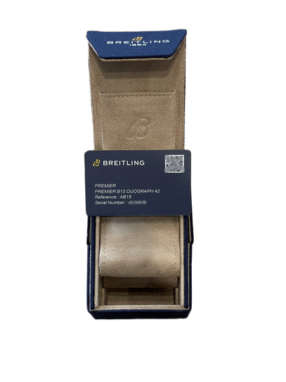 Breitling Premier B15 Duograph 42 Stainless Steel  Blue Dial AB1510171C1P1