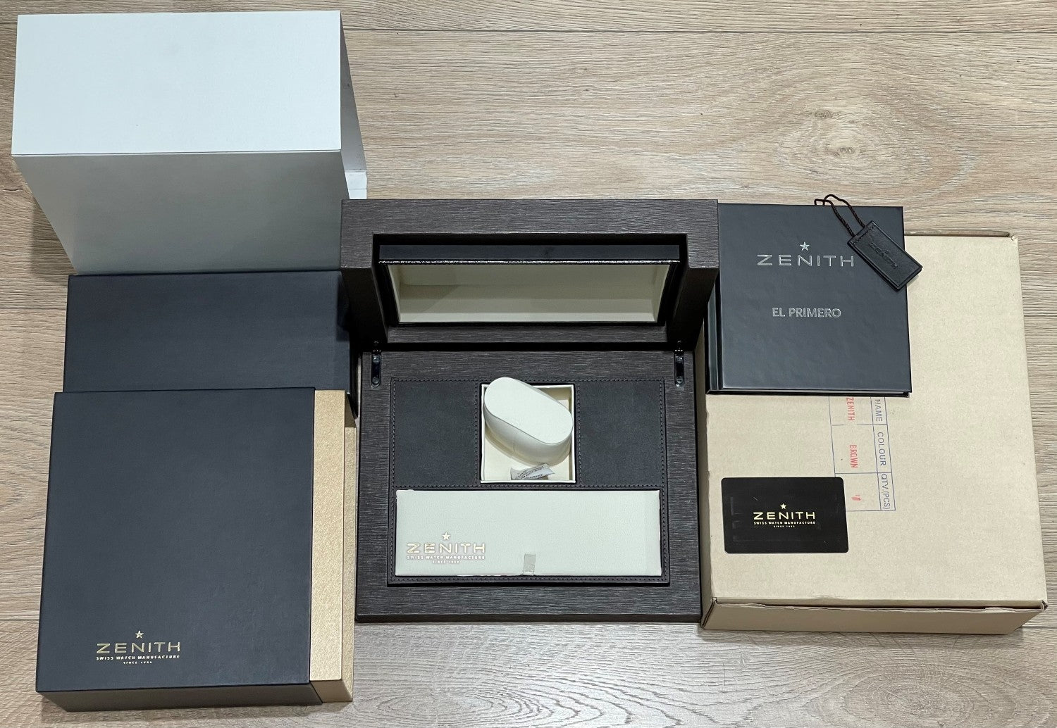 Zenith El Primero Rattrapante Split Second Grand Date Stainless Steel Rose Gold 05.2050.4026/01.C713 - Beverly Hills Watch Company Watch Company