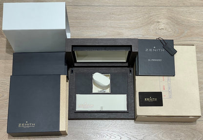 Zenith El Primero Rattrapante Split Second Grand Date Stainless Steel Rose Gold 05.2050.4026/01.C713 - Beverly Hills Watch Company Watch Company