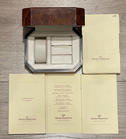 Girard Perregaux Vintage 1945 Stainless Steel Blue Dial 2594 - Beverly Hills Watch Company