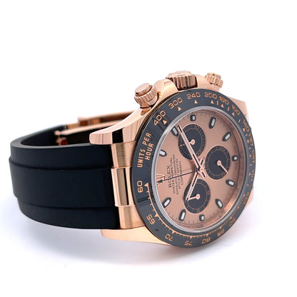 Rolex Cosmograph Daytona Everose Ceramic Bezel Rose Dial 116515LN - Beverly Hills Watch Company