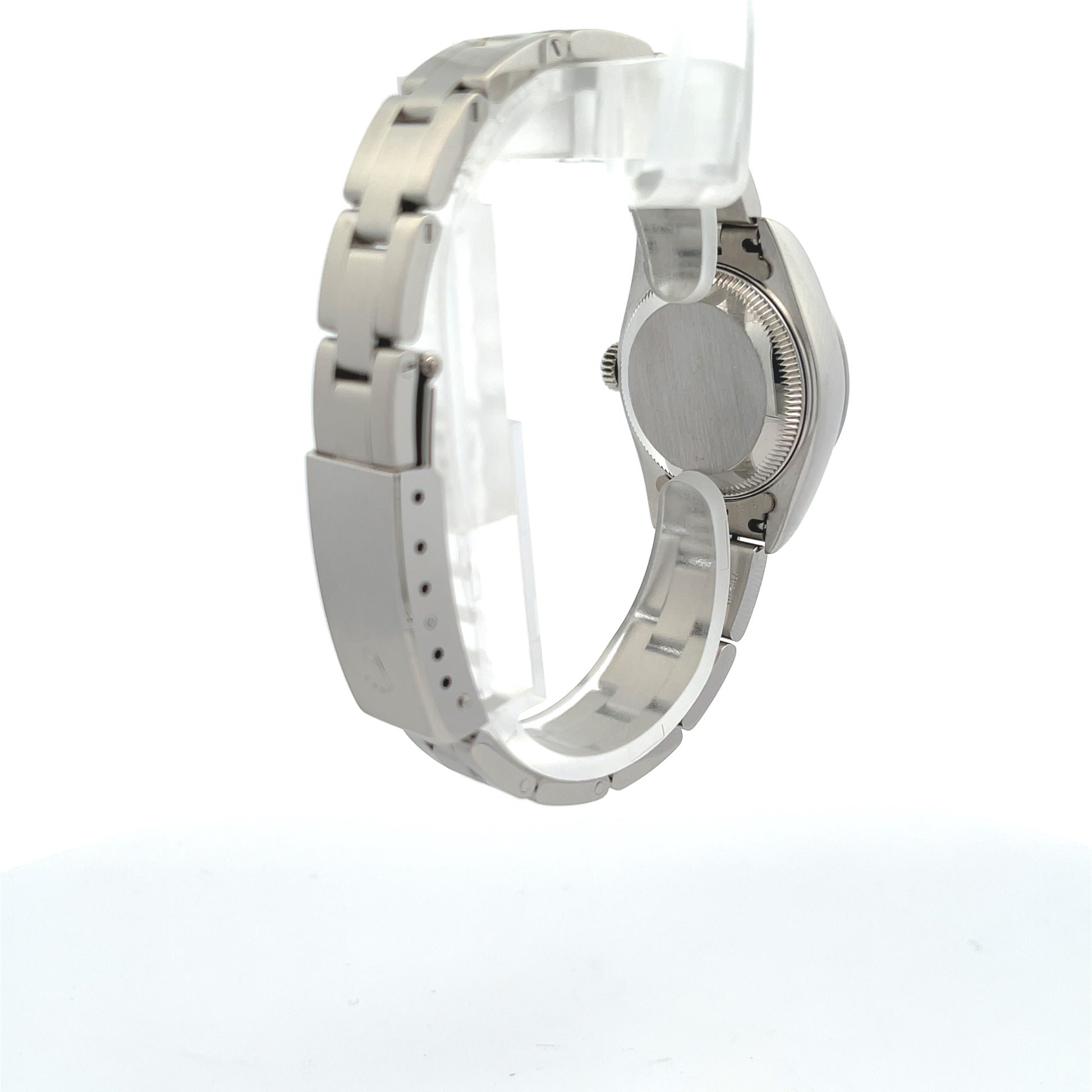 Rolex Datejust 26mm Smooth Bezel Blue Dial Oyster Bracelet 69160 - Beverly Hills Watch Company