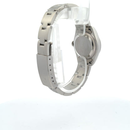 Rolex Datejust 26mm Smooth Bezel Blue Dial Oyster Bracelet 69160 - Beverly Hills Watch Company