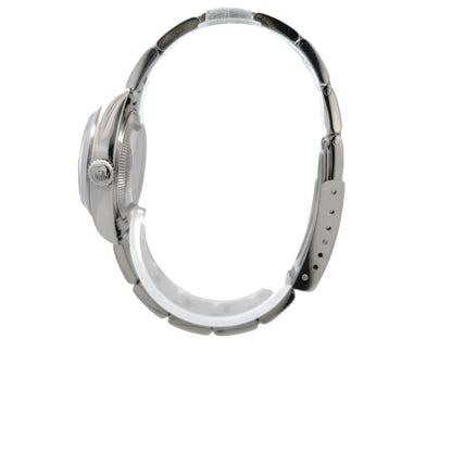 Rolex Datejust 26mm Smooth Bezel Blue Dial Oyster Bracelet 69160 - Beverly Hills Watch Company