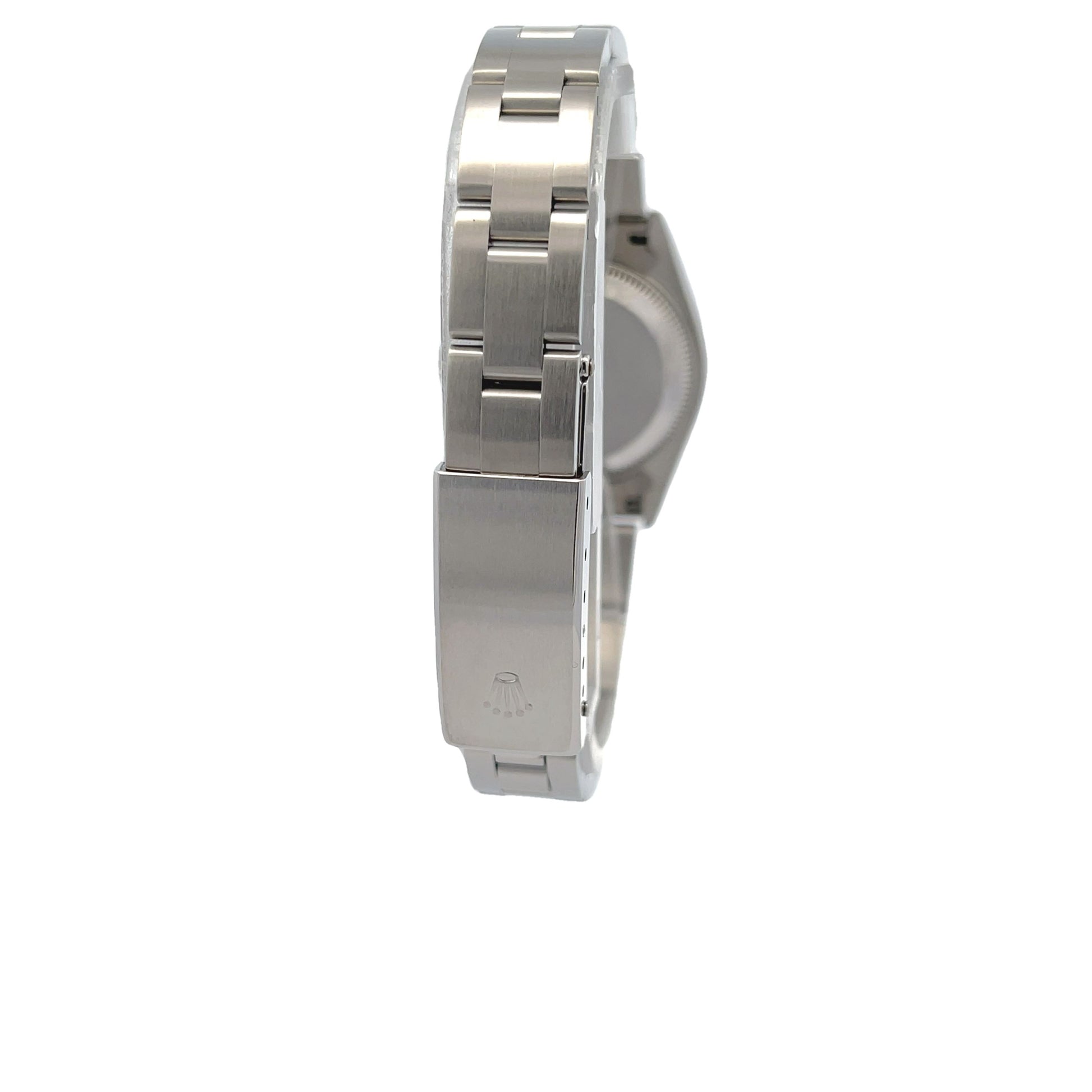 Rolex Datejust 26mm Smooth Bezel Blue Dial Oyster Bracelet 69160 - Beverly Hills Watch Company