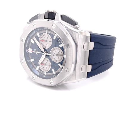 Audemars Piguet Offshore 43mm Titanium Blue Dial 26420TI.OO.A027CA.01 - Beverly Hills Watch Company