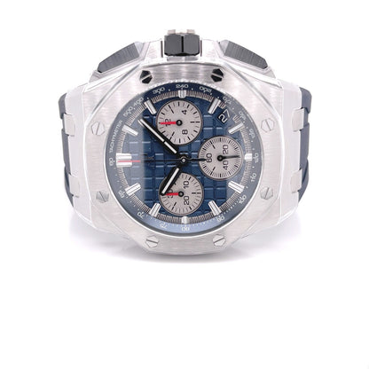 Audemars Piguet Offshore 43mm Titanium Blue Dial 26420TI.OO.A027CA.01 - Beverly Hills Watch Company