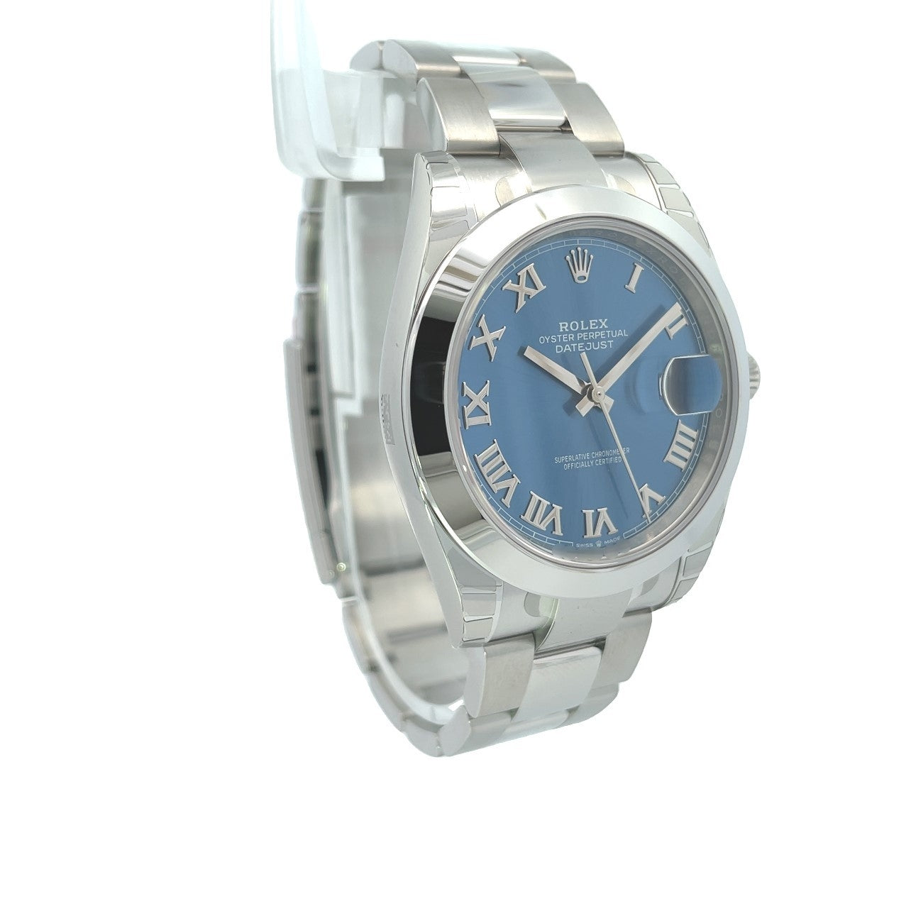 Rolex Datejust 41mm Smooth Bezel Blue Roman Dial 126300 - Beverly Hills Watch CompanyRolex Datejust 41mm Smooth Bezel Blue Roman Dial 126300 - Beverly Hills Watch Company