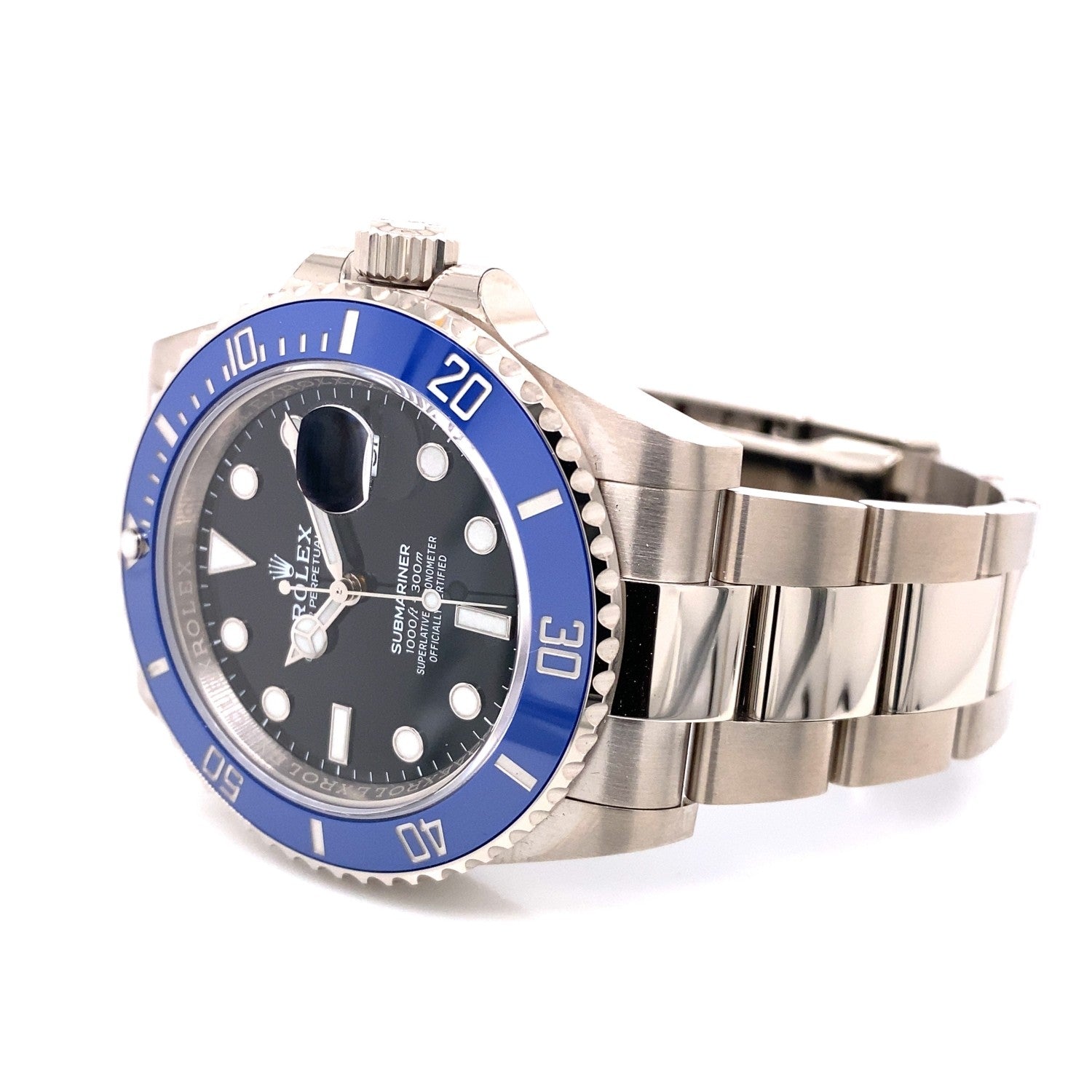 Rolex Submariner Date 41mm White Gold Blue Ceramic 126619LB 3L94J6 - Beverly Hills Watch Company