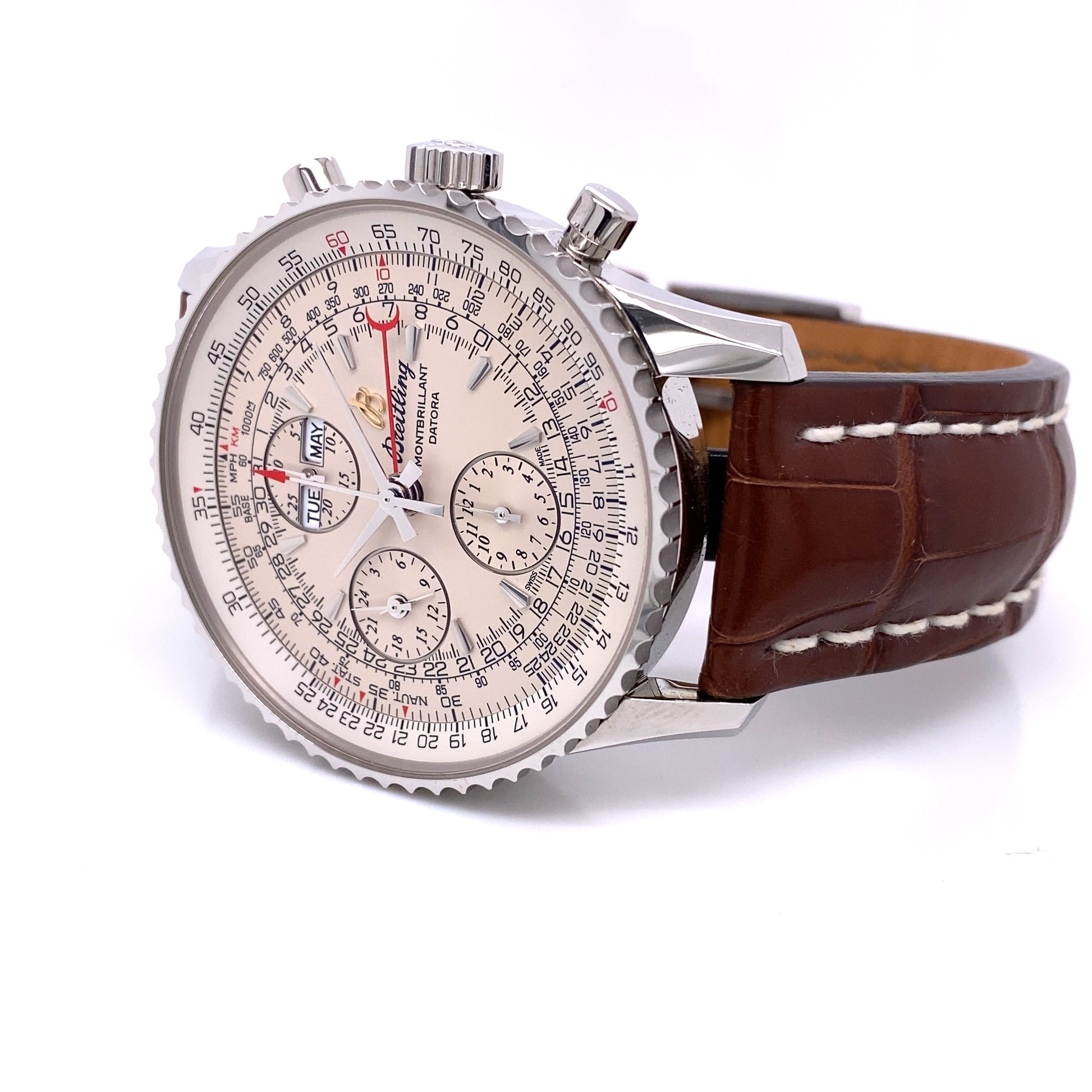 Breitling Navitimer Datora 43mm Stainless Steel A2133012/G746-739P 3MKHXA - Beverly Hills Watch Company