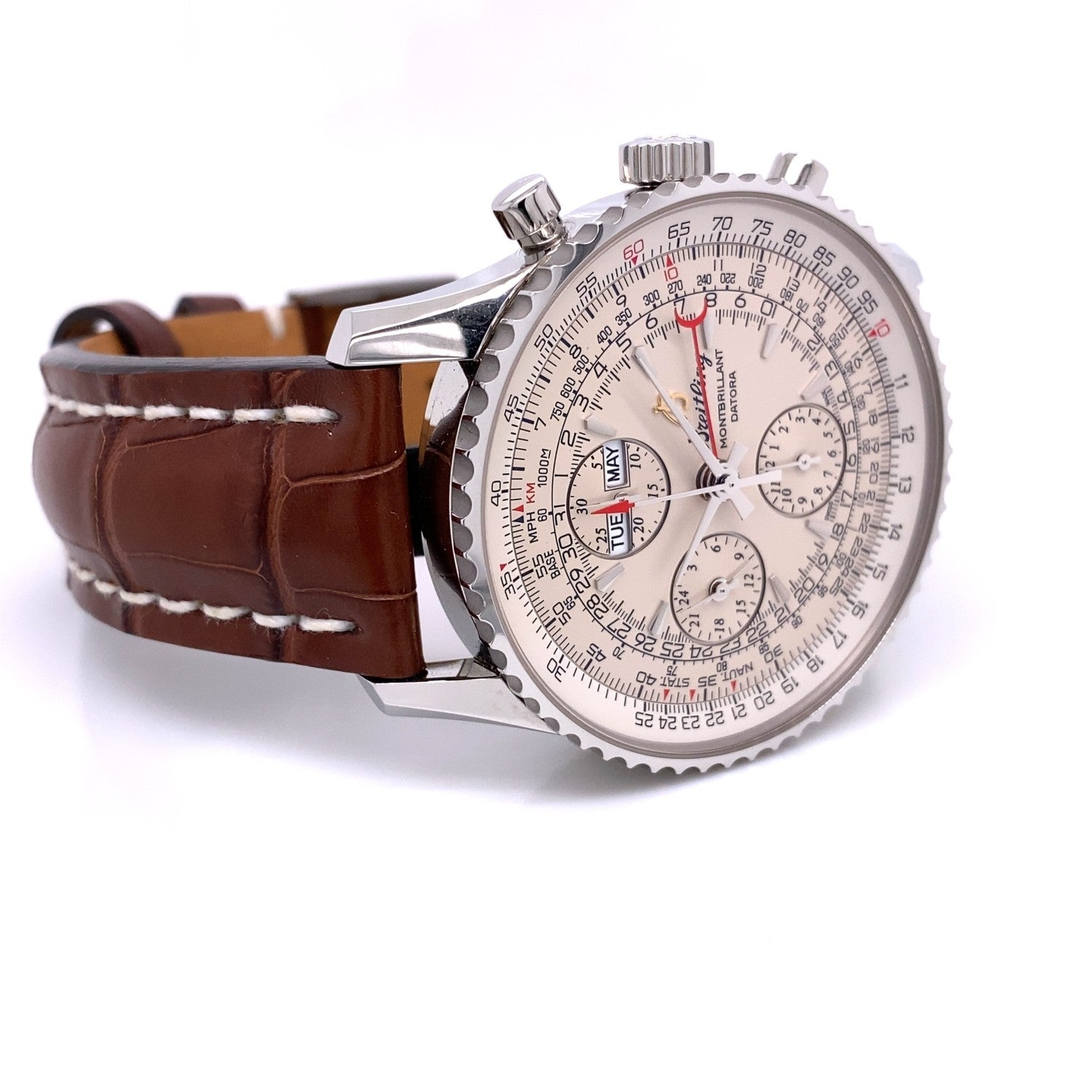 Breitling Navitimer Datora 43mm Stainless Steel A2133012/G746-739P 3MKHXA - Beverly Hills Watch Company