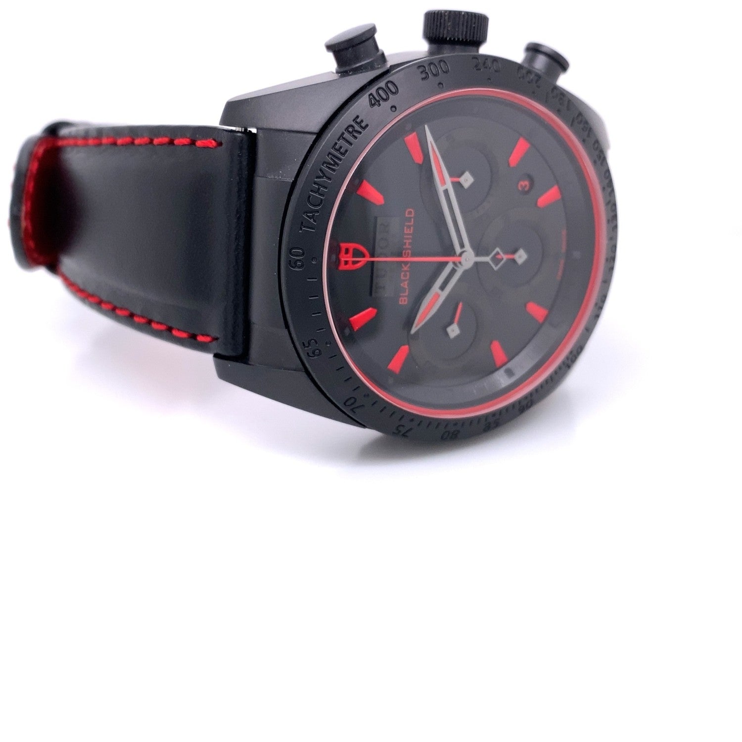 Tudor Fastrider Black Shield 42mm Chronograph Ceramic Case 42000CR-0002 3MZW28 - Beverly Hills Watch Company