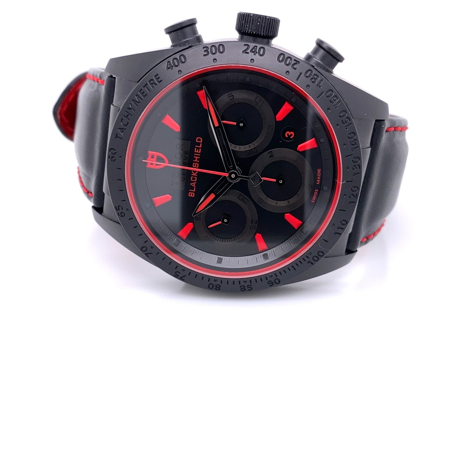 Tudor Fastrider Black Shield 42mm Chronograph Ceramic Case 42000CR-0002 3MZW28 - Beverly Hills Watch Company