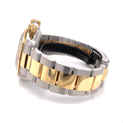 Rolex Daytona Zenith Yellow Gold Stainless Steel White Dial 16523 - Beverly Hills Watch Company