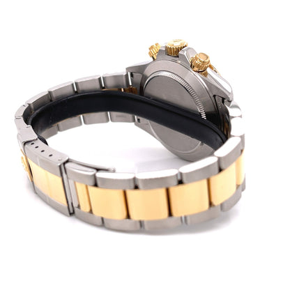 Rolex Daytona Zenith Yellow Gold Stainless Steel White Dial 16523 - Beverly Hills Watch Company