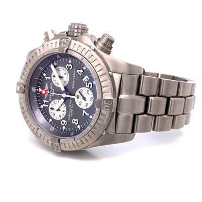 Breitling Avenger M1 44mm Titanium Grey Dial Quartz Chronograph E7336009/M507 3QXZWV - Beverly Hills Watch Company
