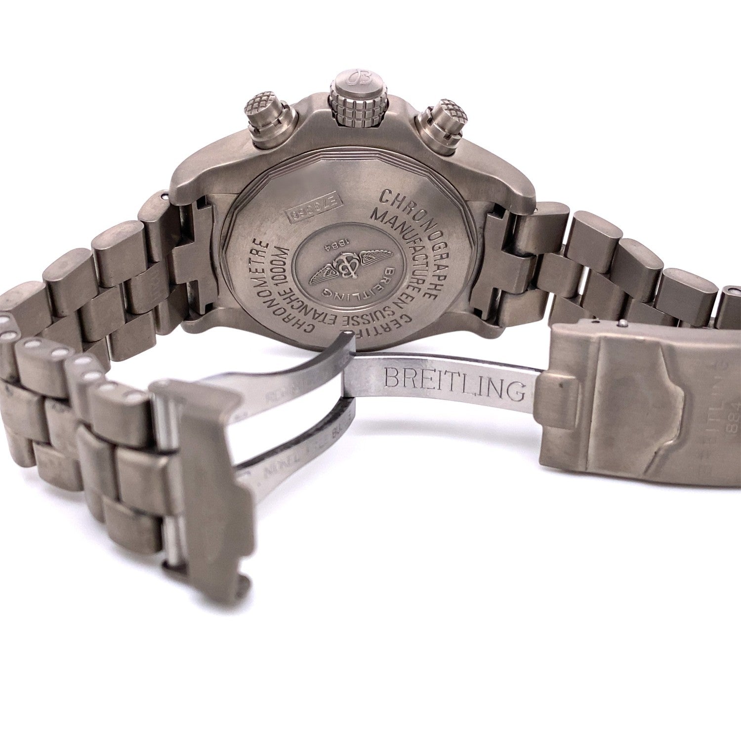 Breitling Avenger M1 44mm Titanium Grey Dial Quartz Chronograph E7336009/M507 3QXZWV - Beverly Hills Watch Company