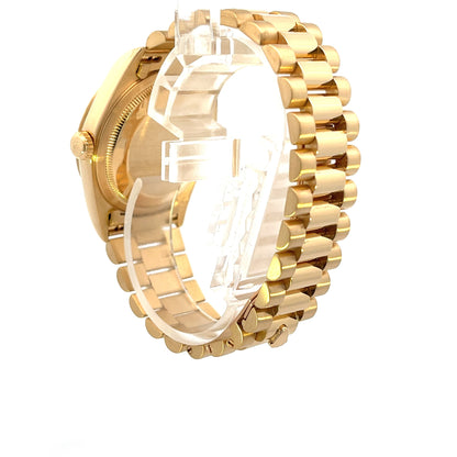 Rolex Day Date 36mm President Yellow Gold Champagne Mother of Pearl 18208 - Beverly Hills Watch Company