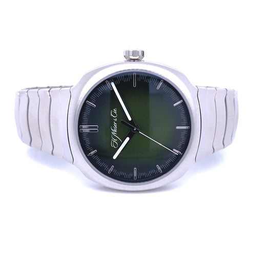 H.Moser & Cie. Streamliner Centre Seconds Matrix Green Fumé 6200-1200 - Beverly Hills Watch Company
