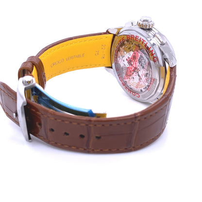 Breitling Premier B15 Duograph 42 Stainless Steel  Blue Dial AB1510171C1P1 - Beverly Hills Watch Company