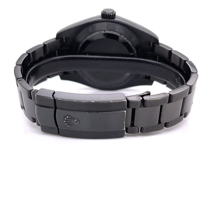 Rolex Milgauss 40mm Green Blackout DLC 116400 - Beverly Hills Watch Company