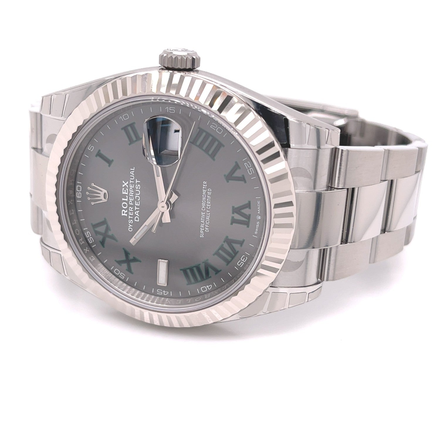 Rolex Datejust 41mm Wimbledon Oyster Bracelet 126334 41HDQU - Beverly Hills Watch Company
