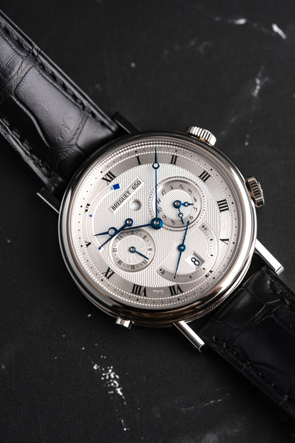 Breguet Classique Tzar Alarm 18k White Gold 5707BB.129V6