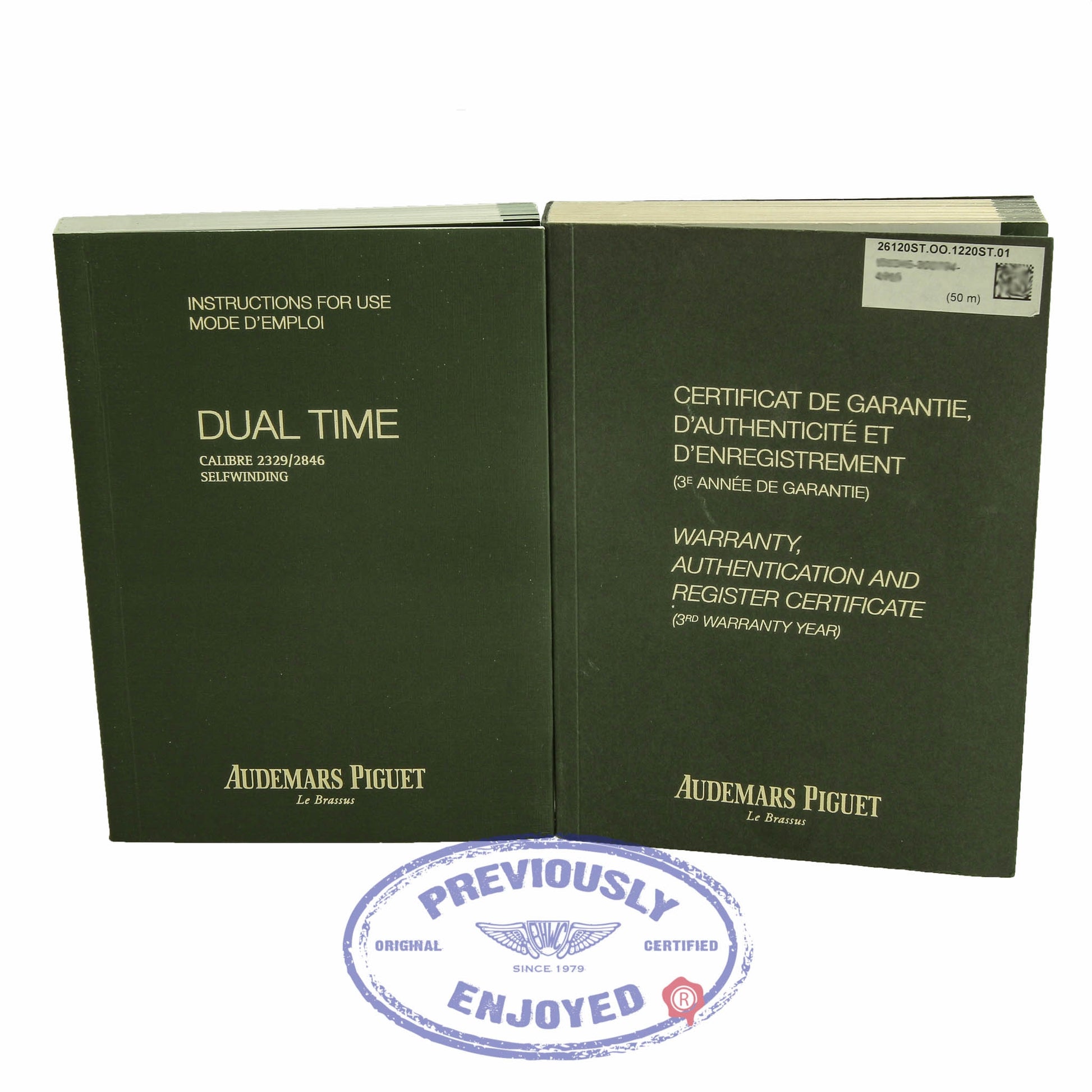 Audemars Piguet Royal Oak Dual Time Power Reserve 39MM Stainless Steel Silver Dial 26120ST.OO.1220ST.01 9390Z7 - Beverly Hills Watch Company Watch Store