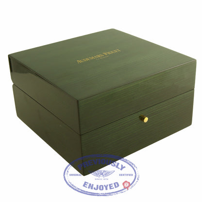 Audemars Piguet Royal Oak Dual Time Power Reserve 39MM Stainless Steel Silver Dial 26120ST.OO.1220ST.01 9390Z7 - Beverly Hills Watch Company Watch Store