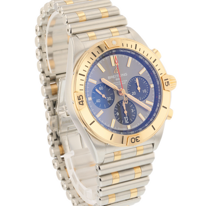Breitling Chronomat B01 42 Anthracite Dial Steel and Red Gold Watch UB0134101B1U1