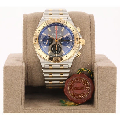 Breitling Chronomat B01 42 Anthracite Dial Steel and Red Gold Watch UB0134101B1U1