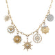 Gold & Diamond Multi-Charm Necklace