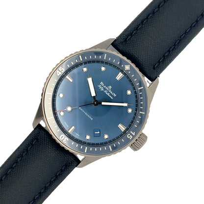 Blancpain Fifty Fathoms Bathyscaphe Ceramic 43mm Blue 5000-0240-052A - Beverly Hill Watch Company