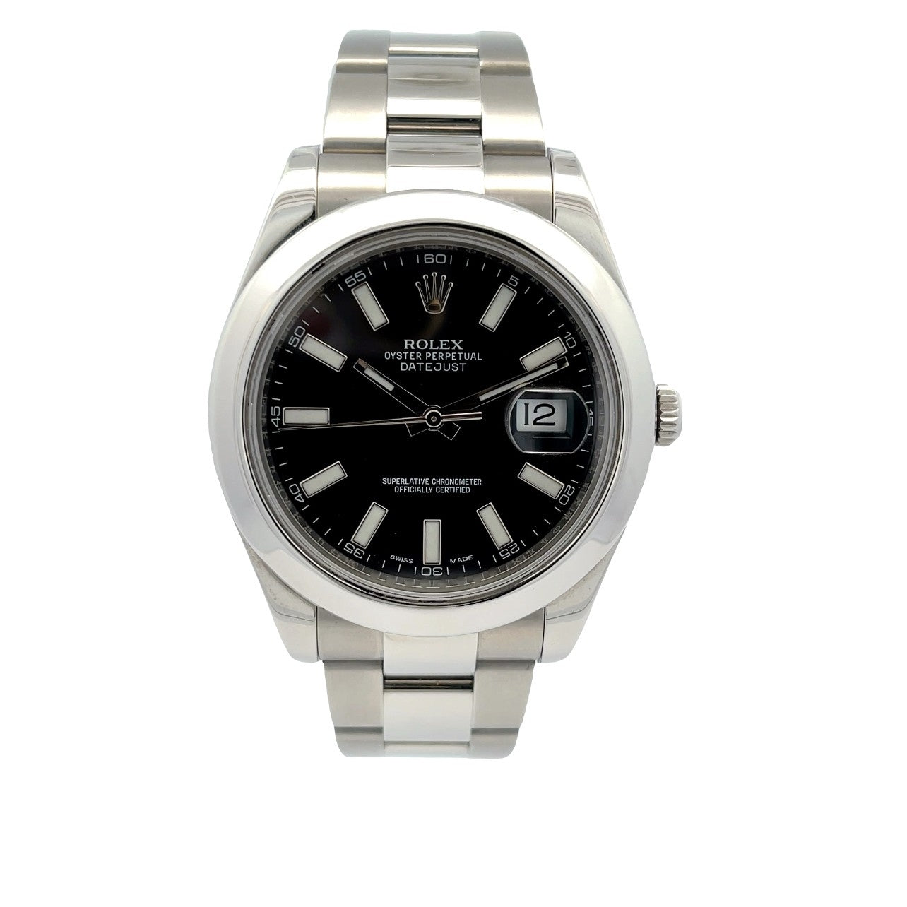 Rolex Datejust II Stainless Steel 41MM Black Dial 116300 - Beverly Hills Watch Company