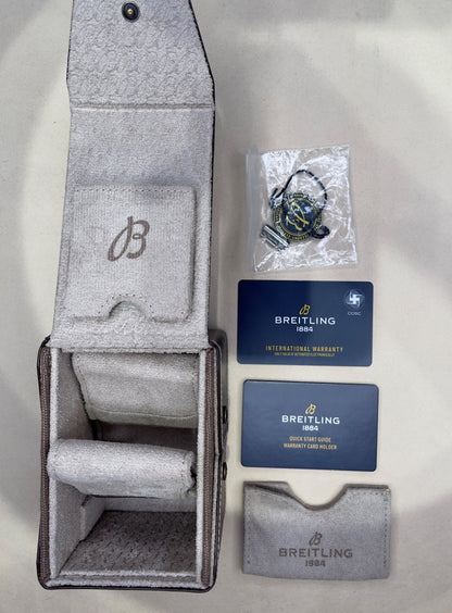 Breitling Chronomat B01 42 Anthracite Dial Steel and Red Gold Watch UB0134101B1U1 - Beverly Hills Watch Company